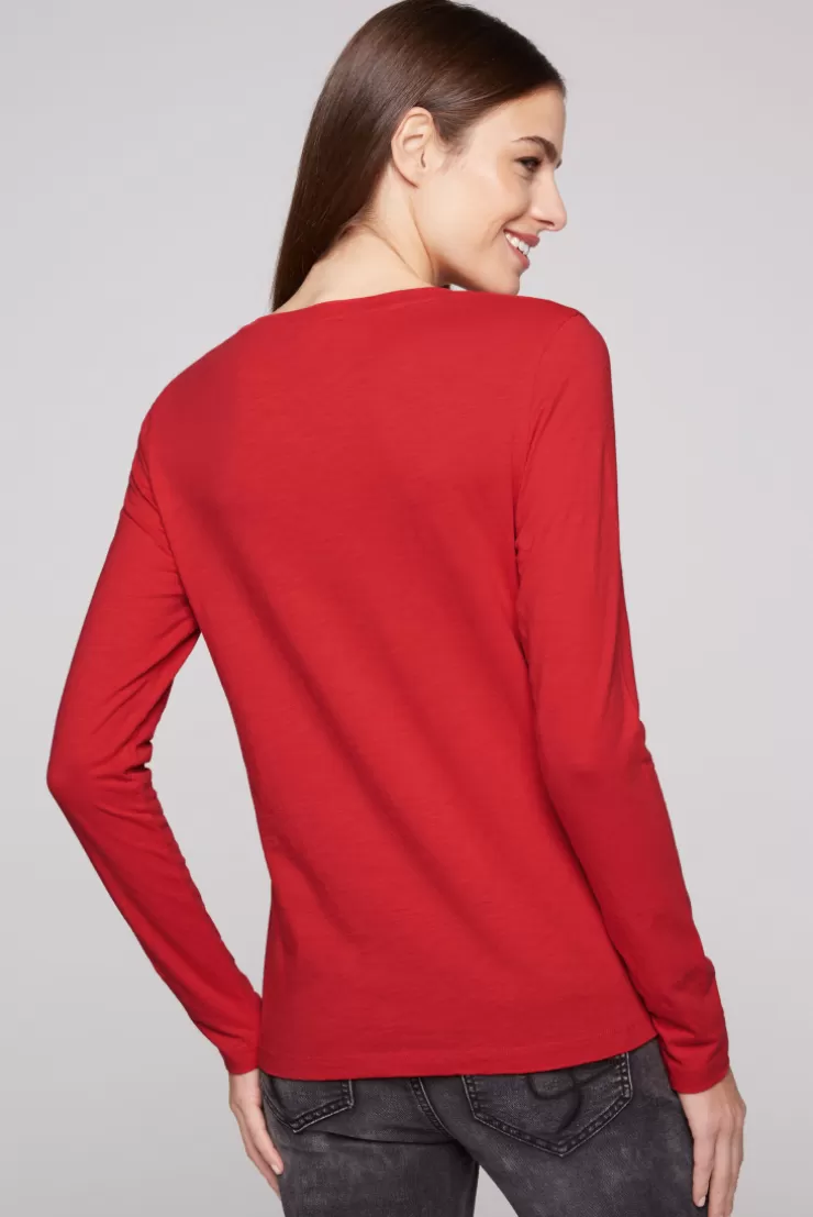 langarmshirt_mit_logo_print_flame_scarlet_3-2.webp CAMP DAVID & SOCCX Langarmshirt mit Logo Print flame scarlet flamescarlet New