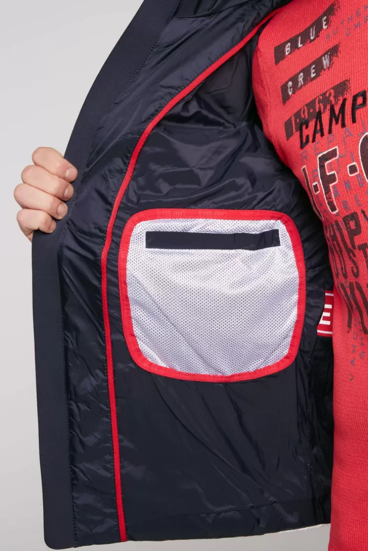 CAMP DAVID & SOCCX Steppjacke im Colour Design mit Logo Artworks deep sea deepsea Flash Sale