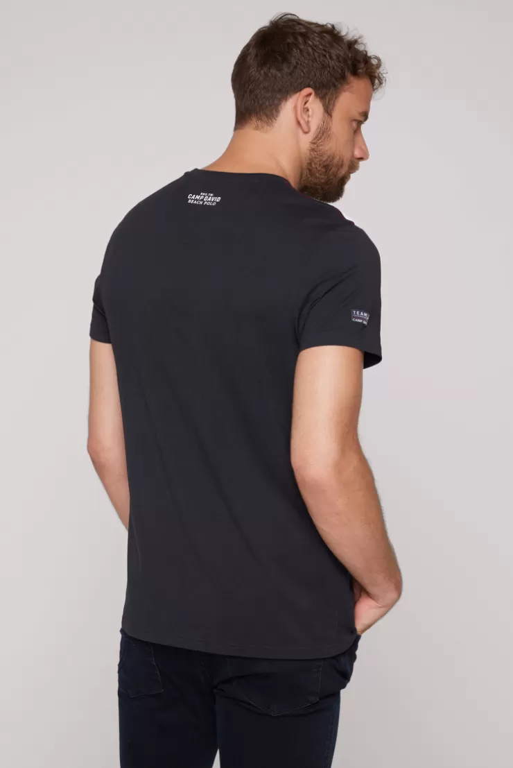 CAMP DAVID & SOCCX T-Shirt mit Color-Blocking und Artwork blue navy bluenavy Outlet